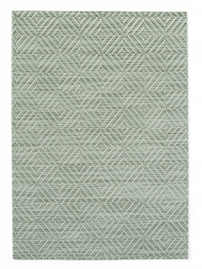 HENDI Platzset –  geometrisches Muster – Grün – 450 × 300 mm – 6 Stück – Produktansicht