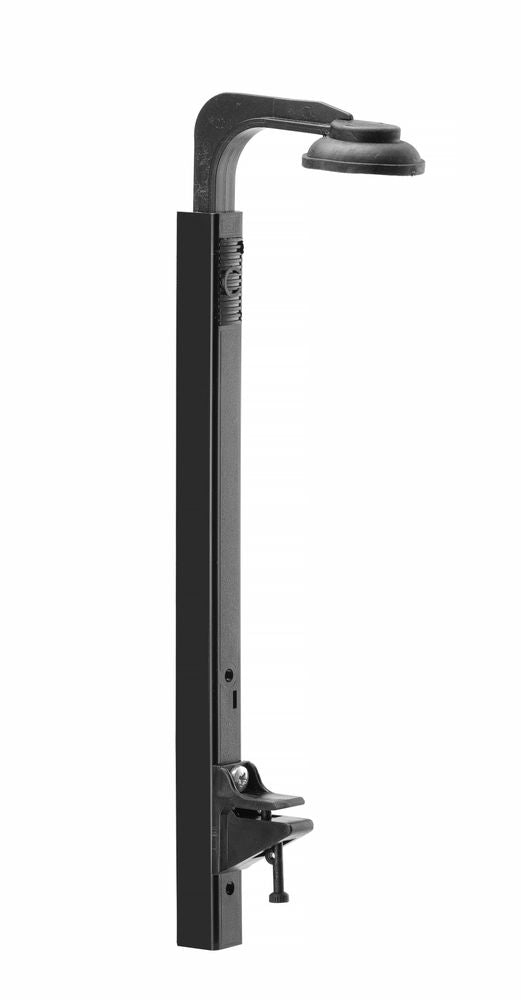 BarUp Regalflaschenhalter – tropffrei Wandhalterung – Schwarz – 160 × 45 × 350 mm – Produktansicht