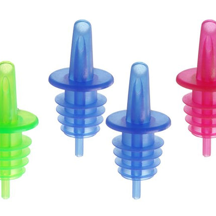 BarUp Freeflow-Ausgießer – 2x blau – 2x rot – 2x grün – Rot – 6 Stk – Produktansicht