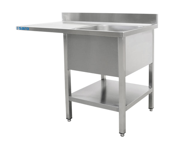 Saro Spülcenter 1 Becken rechts - B 1200 x T 600 mm Edelstahl