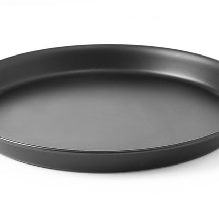 HENDI Pizzablech – Schwarz – Ø 269 × H 22 mm – Produktansicht