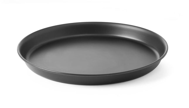 HENDI Pizzablech – Schwarz – Ø 269 × H 22 mm – Produktansicht