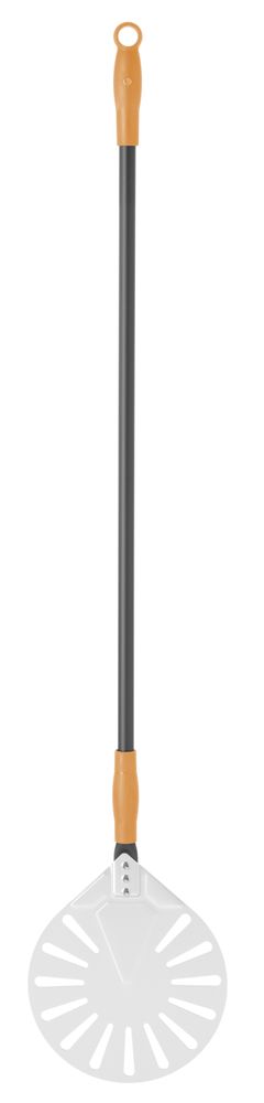 HENDI Pizzaschaufel – rund – perforiert – 230 × 1200 mm – Produktansicht