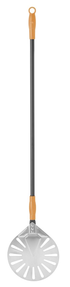 HENDI Pizzaschaufel – rund – perforiert – 230 × 1200 mm – Produktansicht