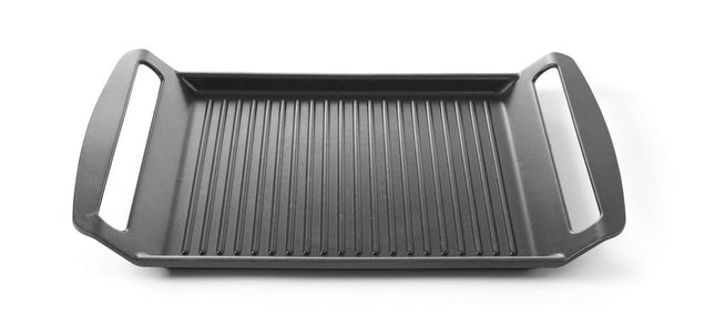 HENDI Grillplatte für Induktionskocher – 390 × 260 × 35 mm – Produktansicht