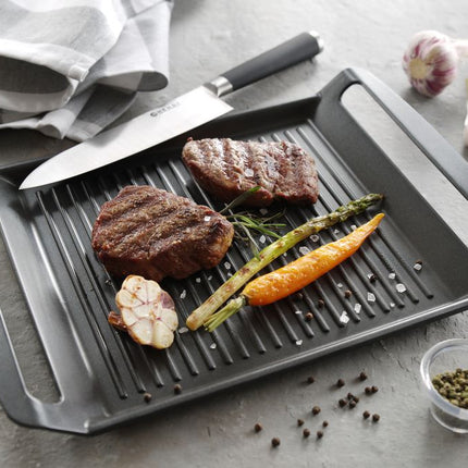 HENDI Grillplatte für Induktionskocher – 390 × 260 × 35 mm – weitere Produktansicht