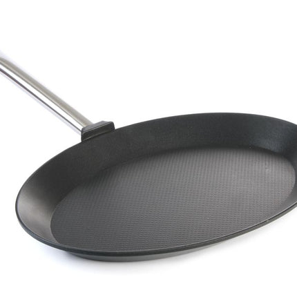 HENDI Fischpfanne - oval Titanium Professional – Titanium professional – 400 × 275 × 35 mm – Produktansicht