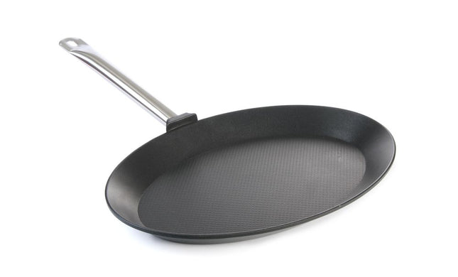 HENDI Fischpfanne - oval Titanium Professional – Titanium professional – 400 × 275 × 35 mm – Produktansicht