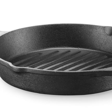 HENDI Gusseisen-Grillpfanne – 398 × 265 × H 48 mm – Weitere Produktansicht
