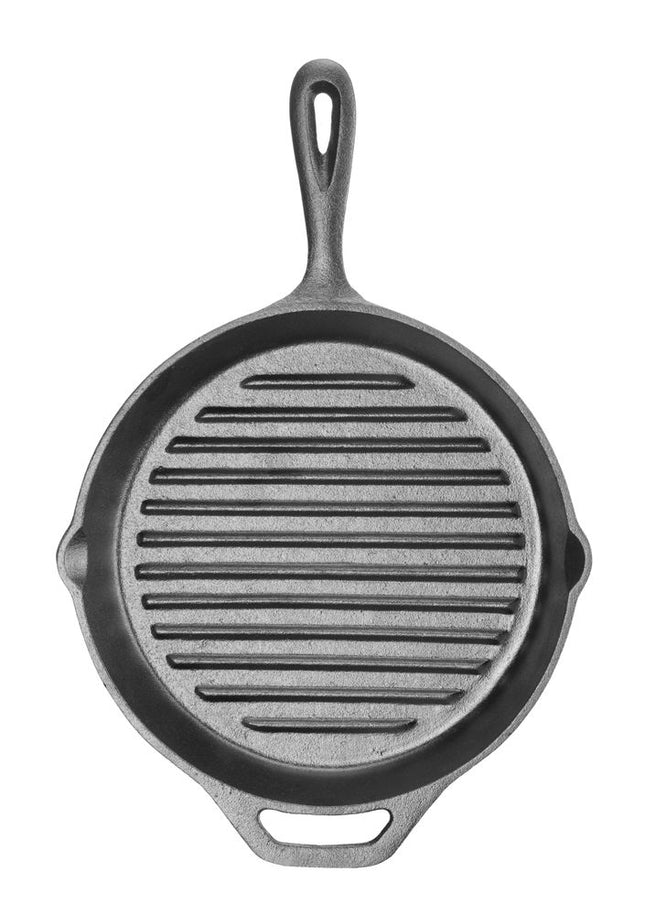 HENDI Gusseisen-Grillpfanne – 398 × 265 × H 48 mm – Produktansicht