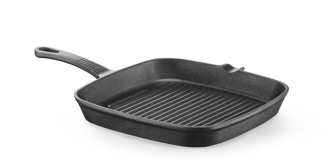 HENDI Gusseisen-Grillpfanne – 230 × 230 × H 25 mm – Produktansicht