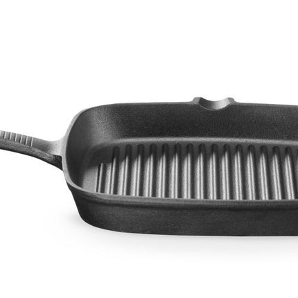 HENDI Gusseisen-Grillpfanne – 230 × 230 × H 25 mm – Weitere Produktansicht