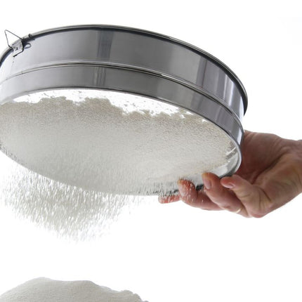 HENDI Backsieb – rund – für Mehl und Gries – Ø 250 × H 75 mm – Produktansicht
