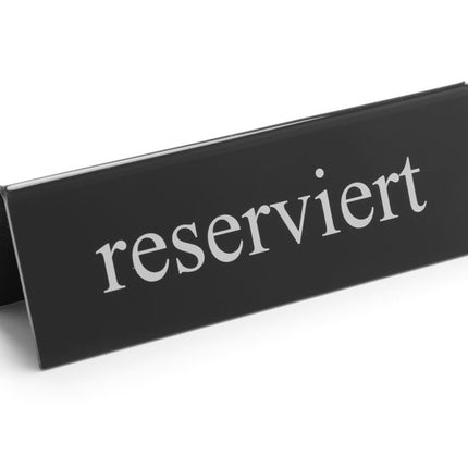 HENDI Tischschild Reserviert – reserviert – 130 × 30 × 38 mm – Produktansicht