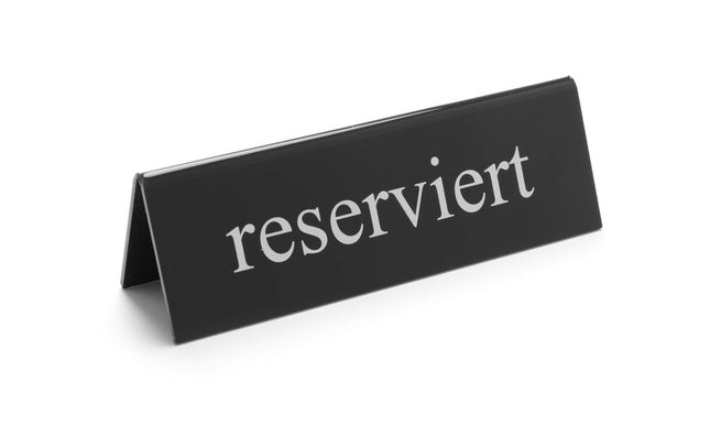 HENDI Tischschild Reserviert – reserviert – 130 × 30 × 38 mm – Produktansicht