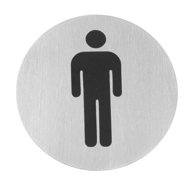HENDI Türschilder – Herren – Ø 75 mm – Produktansicht