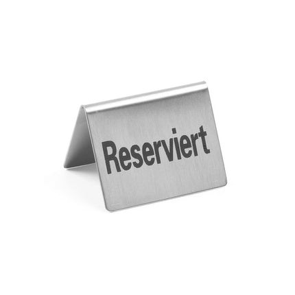HENDI Tischschild Reserviert – Reserviert – 50 × 35 × 40 mm – 4 Stück – Produktansicht