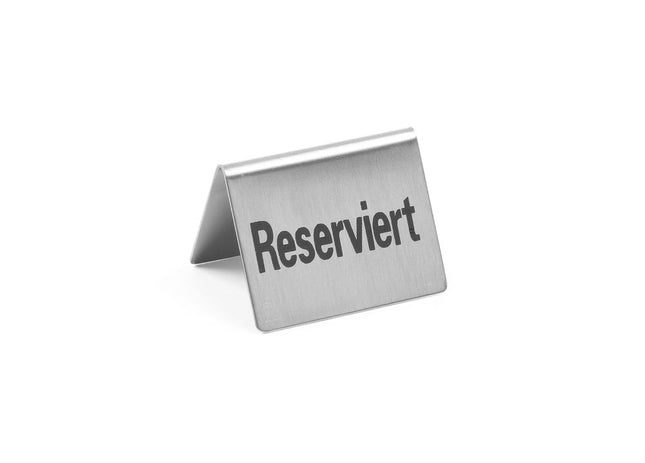 HENDI Tischschild Reserviert – Reserviert – 50 × 35 × 40 mm – 4 Stück – Produktansicht