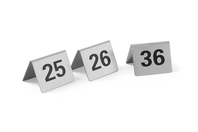 HENDI Tischnummern – Nummer 25-36 – 50 × 35 × 40 mm – Produktansicht