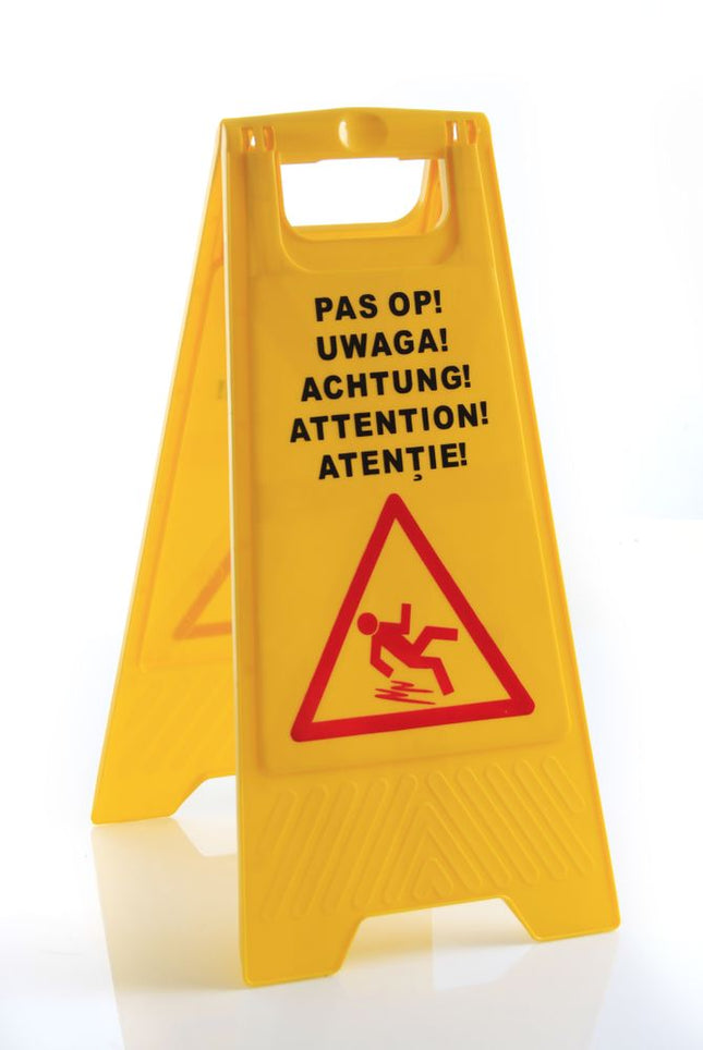 HENDI Schild Rutschgefahr – 300 × 460 × 615 mm – Produktansicht
