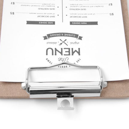HENDI Speisekarten-Klemmbrett – 125 × 180 mm – weitere Produktansicht