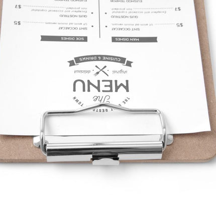 HENDI Speisekarten-Klemmbrett – 125 × 180 mm – weitere Produktansicht