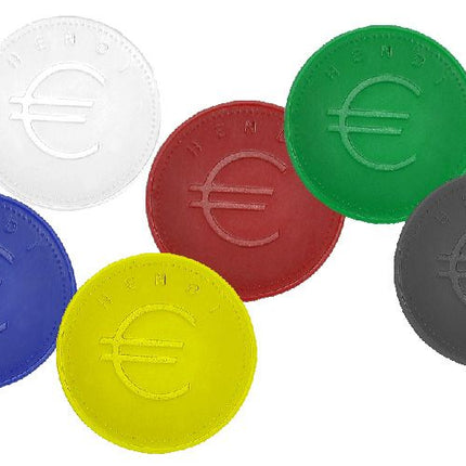 BarUp Pfandmünzen – Gelb – Ø 25 mm – 100 Stück – weitere Produktansicht