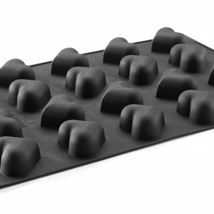 HENDI Silikonform HERZ – 570 × 375 × H 35 mm – Produktansicht