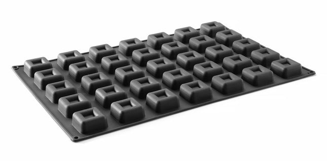 HENDI Silikonform QUADRAT – Quadratisch – 570 × 375 × H 25 mm – Produktansicht