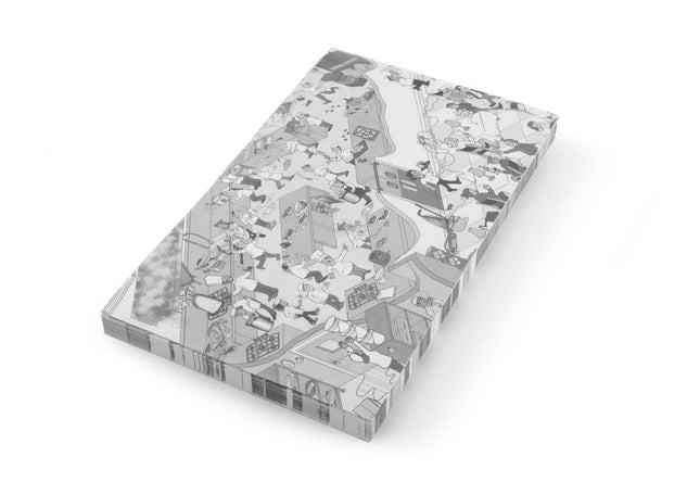 HENDI Einschlagpapier – fettdicht – Küchenchaos – 258 × 425 mm – 500 Stück – Produktansicht