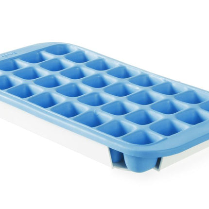 BarUp Eiswürfelform mit Deckel und Bodenwanne – Blau – 337 × 170 mm – Produktansicht