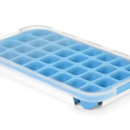 BarUp Eiswürfelform mit Deckel und Bodenwanne – Blau – 337 × 170 mm – weitere Produktansicht