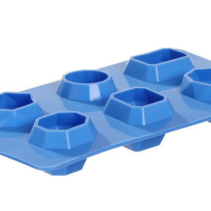 BarUp Eiswürfelform – edelsteinförmig – Blau – 190 × 105 × 30 mm – 2 Stück – Produktansicht