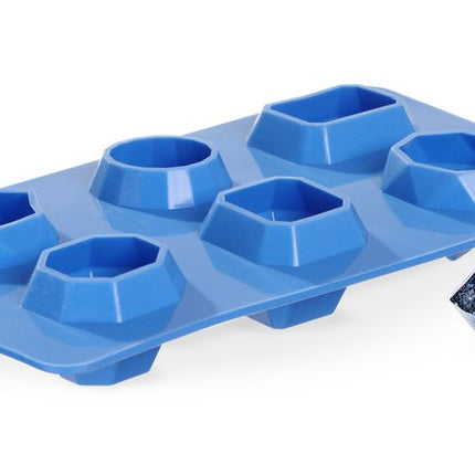 BarUp Eiswürfelform – edelsteinförmig – Blau – 190 × 105 × 30 mm – 2 Stück – weitere Produktansicht