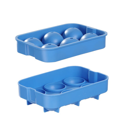 BarUp Eiswürfelform – kugelförmig – Blau – 180 × 125 × 50 mm – weitere Produktansicht