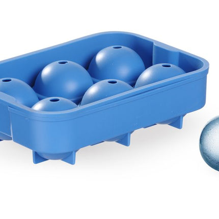BarUp Eiswürfelform – kugelförmig – Blau – 180 × 125 × 50 mm – weitere Produktansicht