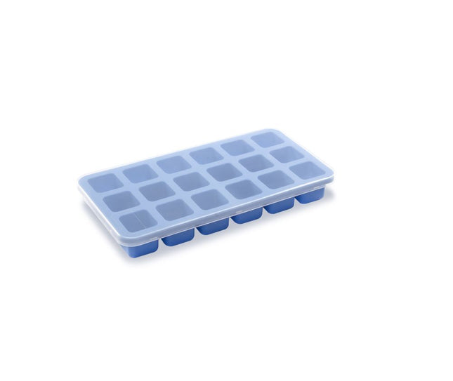 BarUp Eiswürfelform mit Deckel – Blau – 217 × 114 × H 30 mm – Produktansicht