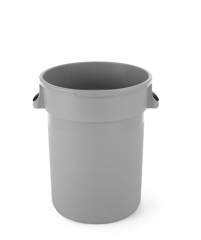 AmerBox Abfalleimer rund – 120 l – Hellgrau – Ø 550 × H 690 mm – Produktansicht