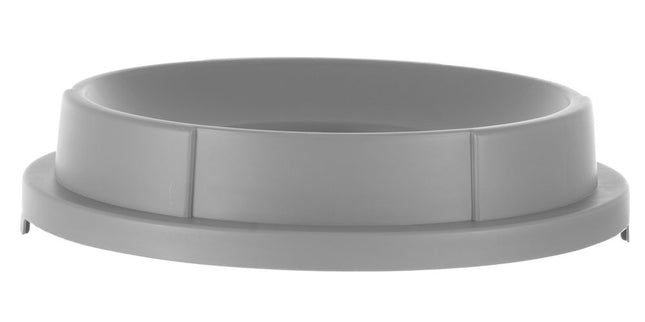 AmerBox Offener Deckel für Abfalleimer rund – Passend für 691038 – Hellgrau – Ø 570 × H 135 mm – Produktansicht