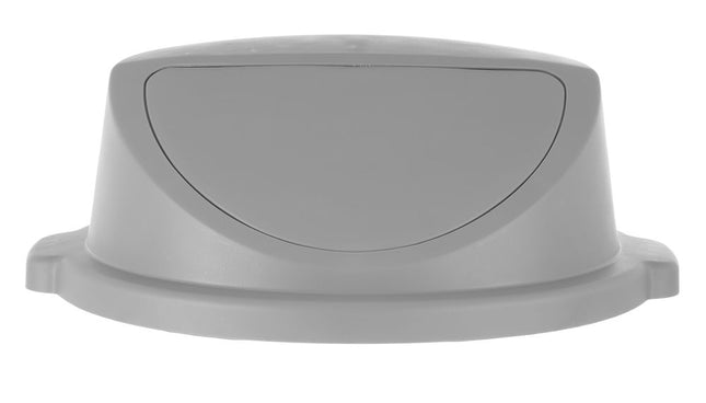 AmerBox Push-Deckel für Abfalleimer rund – Passend für 691038 – Hellgrau – Ø 580 × H 190 mm – Produktansicht
