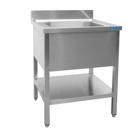 Saro Spültisch - B 700 x T 700 mm Edelstahl