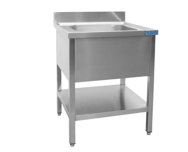 Saro Spültisch - B 700 x T 700 mm Edelstahl