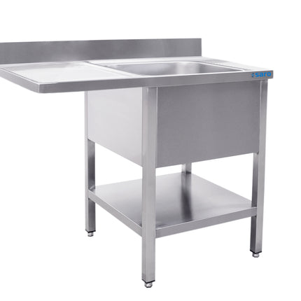 Saro Spülcenter 1 Becken rechts - B 1400 x T 700 mm Edelstahl