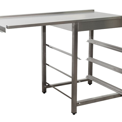 Saro Ablauftisch für Spülmaschine links 1200mm Edelstahl