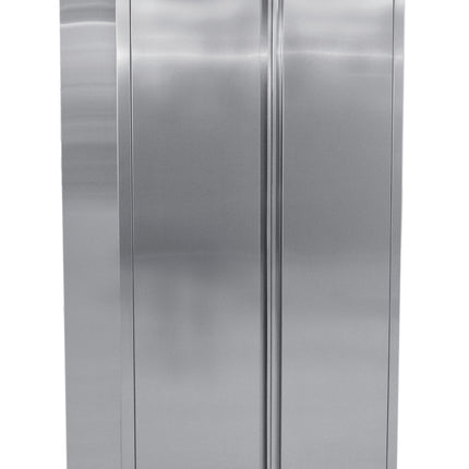 Saro Edelstahlhochschrank 2 Flügeltüren Breite 1000mm