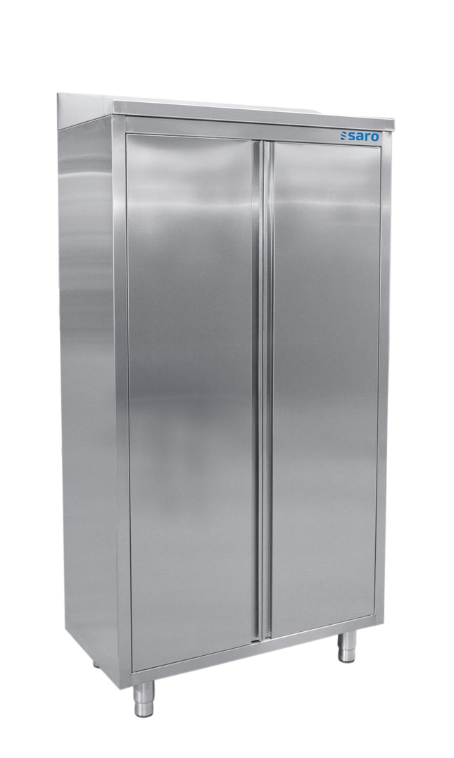 Saro Edelstahlhochschrank 2 Flügeltüren Breite 1000mm