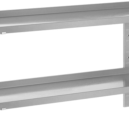 Saro Wandbord 2 Borde 1400mm Edelstahl