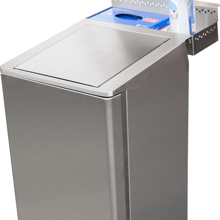 Saro Edelstahlmülleimer 60 Liter Modell Apollo 6E+1 L - Produktansicht