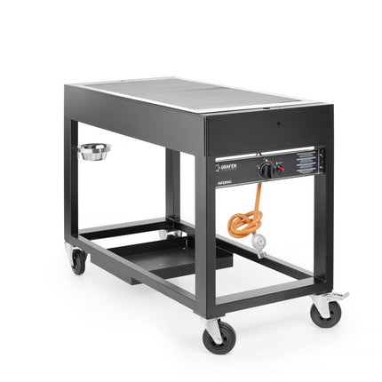 HENDI Gasgrill Tampa – Schwarz – 10 kW – 1260 × 580 × 900 mm – weitere Produktansicht