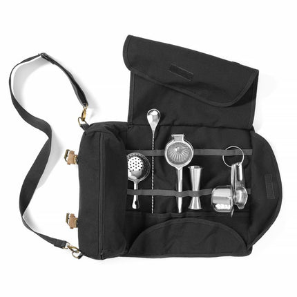 BarUp Barzubehörtasche – Schwarz – 210 × 370 × H 70 mm – Detailansicht
